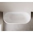 Wiesbaden Halfvrijstaand bad Rivi 170 x 80 cm glans wit