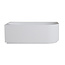 Wiesbaden Hoekbad Rivi links 180 x 80 cm mat wit