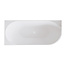 Wiesbaden Hoekbad Rivi links 180 x 80 cm mat wit