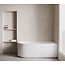 Wiesbaden Hoekbad Rivi rechts 170 x 80 cm mat wit