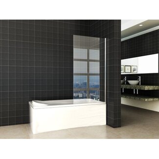 Wiesbaden Badwand Tela vast 80 x 150 cm chroom