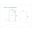 Wiesbaden Badwand Tela vast 80 x 150 cm chroom