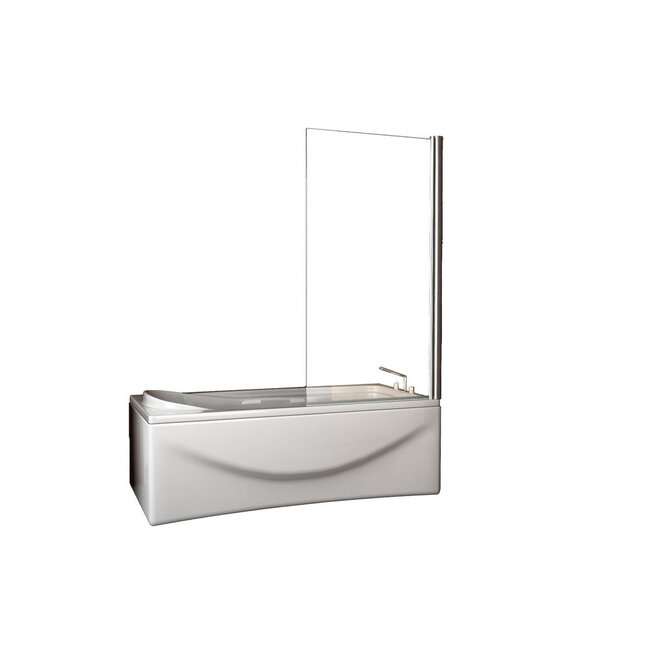 Wiesbaden Badwand Palmo draaibaar 80 x 150 cm chroom