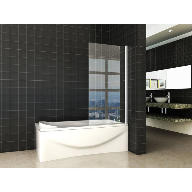 Wiesbaden Badwand Palmo draaibaar 80 x 150 cm chroom