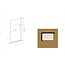 Wiesbaden Badwand Palmo draaibaar 80 x 150 cm chroom