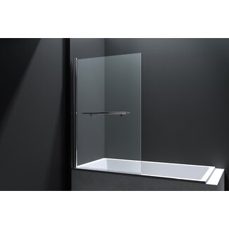 Best Design Badwand Erico draaibaar 80 x 140 cm chroom