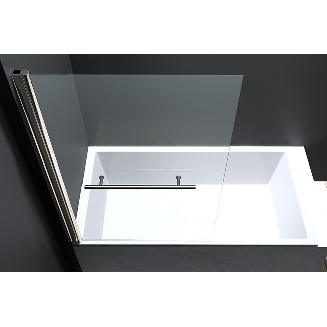 Best Design Badwand Erico draaibaar 80 x 140 cm chroom