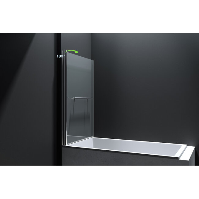 Best Design Badwand Erico draaibaar 80 x 140 cm chroom