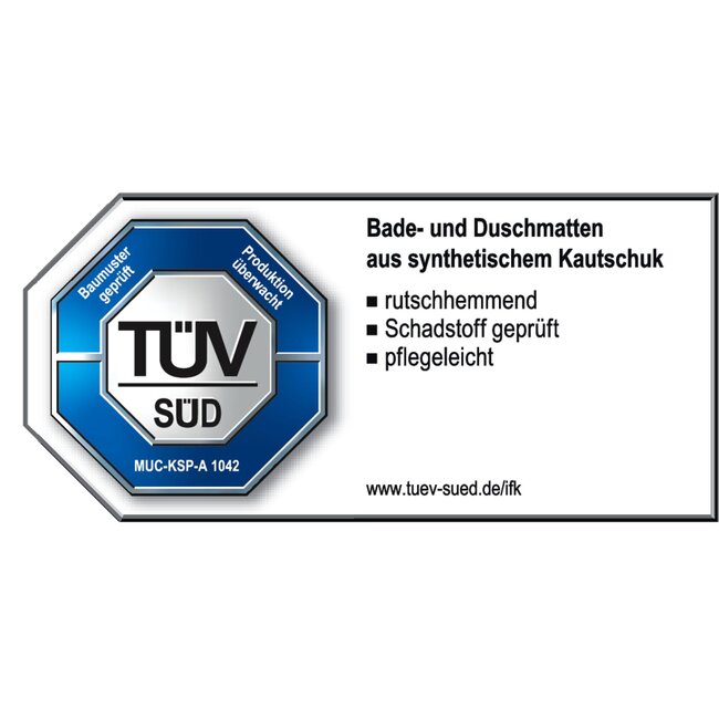 Ridder Antislip badmat Tecnoplus 38 x 89 cm wit