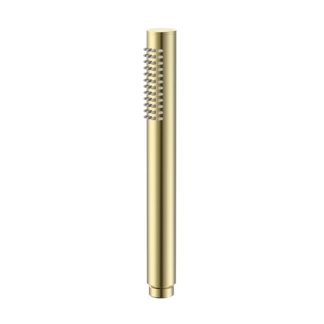 Thermostatische opbouw badkraan Stria geborsteld goud met handdoucheset