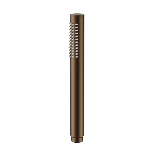 Thermostatische opbouw badkraan Stria bruin brons met handdoucheset