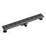 Aloni Complete douchegoot 90 cm gunmetal grijs