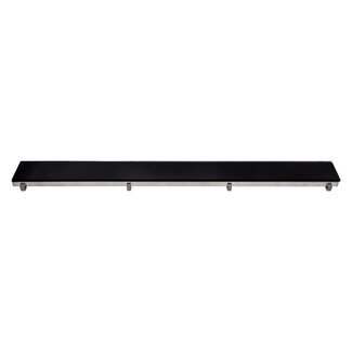 Aloni Glasrooster Douchegoot 60cm Zwart