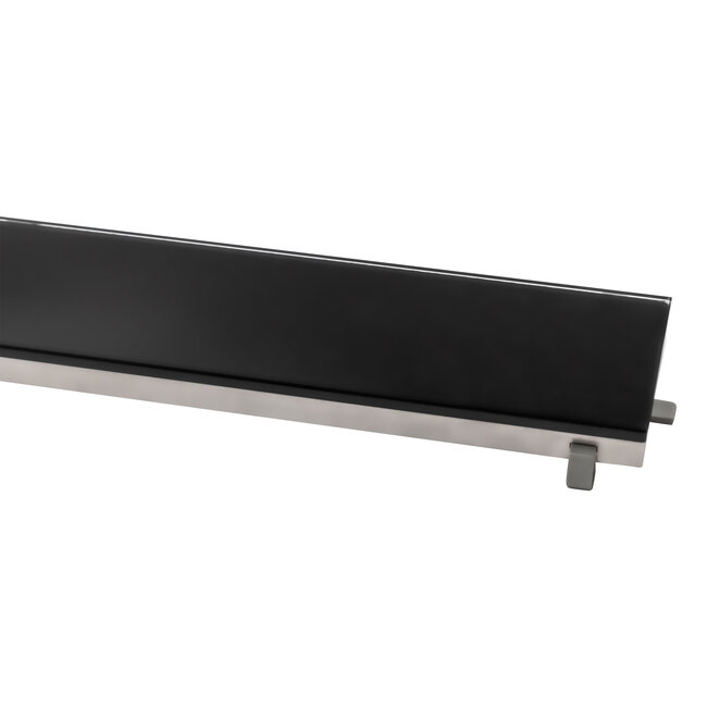 Aloni Glasrooster voor douchegoot 60 cm zwart