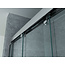Aloni Schuifdeur voor nis 3-delig 140 x 200 cm, 8 mm helder glas met chroom profiel