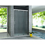 Aloni Schuifdeur voor nis 3-delig 100 x 200 cm, 8 mm helder glas met chroom profiel