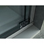 Aloni Schuifdeur voor nis 3-delig 100 x 200 cm, 8 mm helder glas met chroom profiel