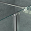 Aloni Draaibare zijwand voor inloopdouche 60 x 200 cm, 8 mm helder glas met chroom profiel