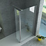 Aloni Draaibare zijwand voor inloopdouche 40 x 200 cm, 8 mm helder glas met chroom profiel