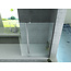Aloni Draaibare zijwand voor inloopdouche 30 x 200 cm, 8 mm helder glas met chroom profiel
