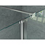 Aloni Draaibare zijwand voor inloopdouche 30 x 200 cm, 8 mm helder glas met chroom profiel