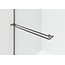 Aloni Inloopdouche Curvy 120 x 200 cm, 8 mm helder glas met gunmetal profiel