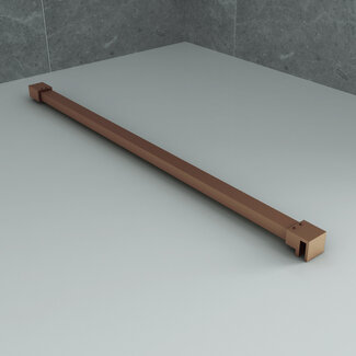 Aloni Stabilisatiestang voor inloopdouche 120 cm inkortbaar geborsteld koper