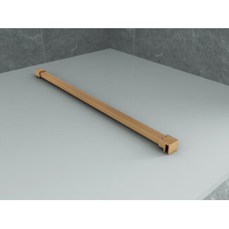 Aloni Stabilisatiestang voor inloopdouche 120 cm inkortbaar bruin brons