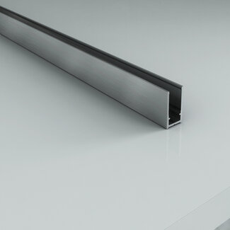 Aloni Muurprofiel voor douchewand 200 cm geborsteld RVS