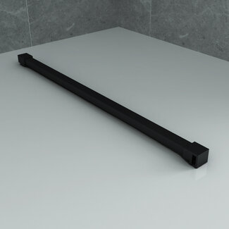 Aloni Stabilisatiestang voor inloopdouche 120 cm inkortbaar mat zwart