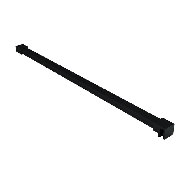 Aloni Stabilisatiestang voor inloopdouche 120 cm inkortbaar mat zwart