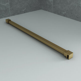 Aloni Stabilisatiestang voor inloopdouche 120 cm inkortbaar geborsteld goud