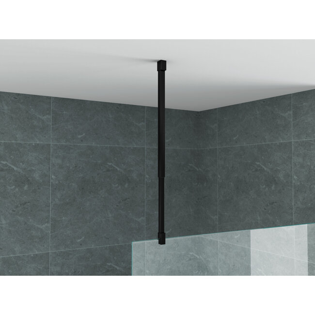 Aloni Plafondsteun voor inloopdouche verstelbaar 43-80 cm mat zwart