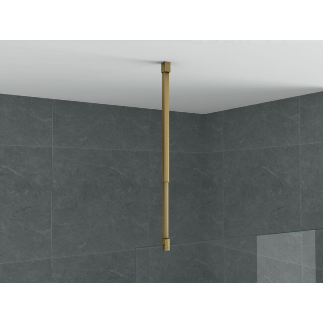 Aloni Plafondsteun voor inloopdouche verstelbaar 43-80 cm geborsteld goud