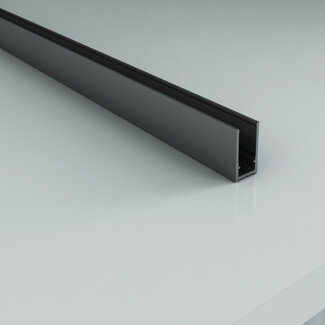 Aloni Muurprofiel voor douchewand 200 cm gunmetal