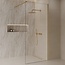 Best Design Inloopdouche Dalis 140 x 200 cm, 8 mm glas met mat goud profiel