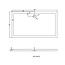 Best Design Douchebak Dona 160 x 90 x 6 cm acryl glans wit