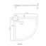 Best Design Douchebak Dona kwartrond 100 x 100 x 4 cm acryl glans wit