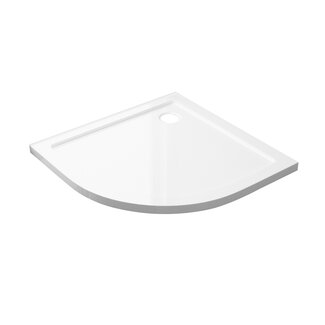 Best Design Douchebak Dona kwartrond 80 x 80 x 4 cm acryl glans wit