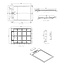 Best Design Douchebak Decent 120 x 90 x 3,5 cm solid surface mat wit