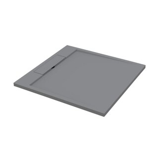 Best Design Douchebak Decent 100 x 100 x 3,5 cm solid surface lava grijs