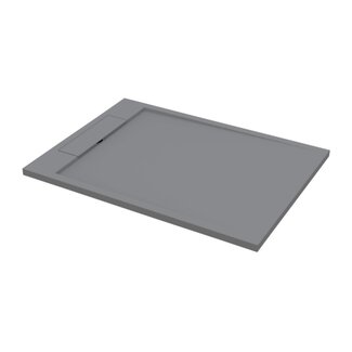 Best Design Douchebak Decent 120 x 90 x 3,5 cm solid surface lava grijs