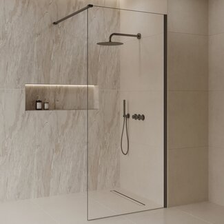 Best Design Inloopdouche Dalis 70 x 200 cm, 8 mm helder glas met gunmetal profiel