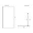 Best Design Inloopdouche Dalis 110 x 200 cm, 8 mm helder glas met gunmetal profiel