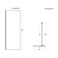Best Design Inloopdouche Dalis 60 x 200 cm, 8 mm helder glas met mat wit profiel