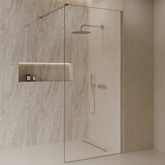 Best Design Inloopdouche Dalis 60 x 200 cm, 8 mm helder glas met RVS profiel