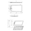 Best Design Douchebak Decent 140 x 80 x 4,5 cm solid surface mat wit