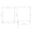 Best Design Douchecabine Dalis 120 x 100 x 200 cm met draaideur en zijwand, 8 mm helder glas met mat goud profiel