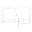 Best Design Douchecabine Dalis 90 x 80 x 200 cm met draaideur en zijwand, 8 mm helder glas met gunmetal profiel