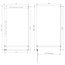 Best Design Douchecabine Dalis 140 x 80 x 200 cm met draaideur en zijwand, 8 mm helder glas met gunmetal profiel